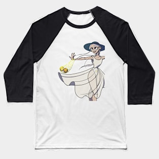 Girl with oranges Baseball T-Shirt